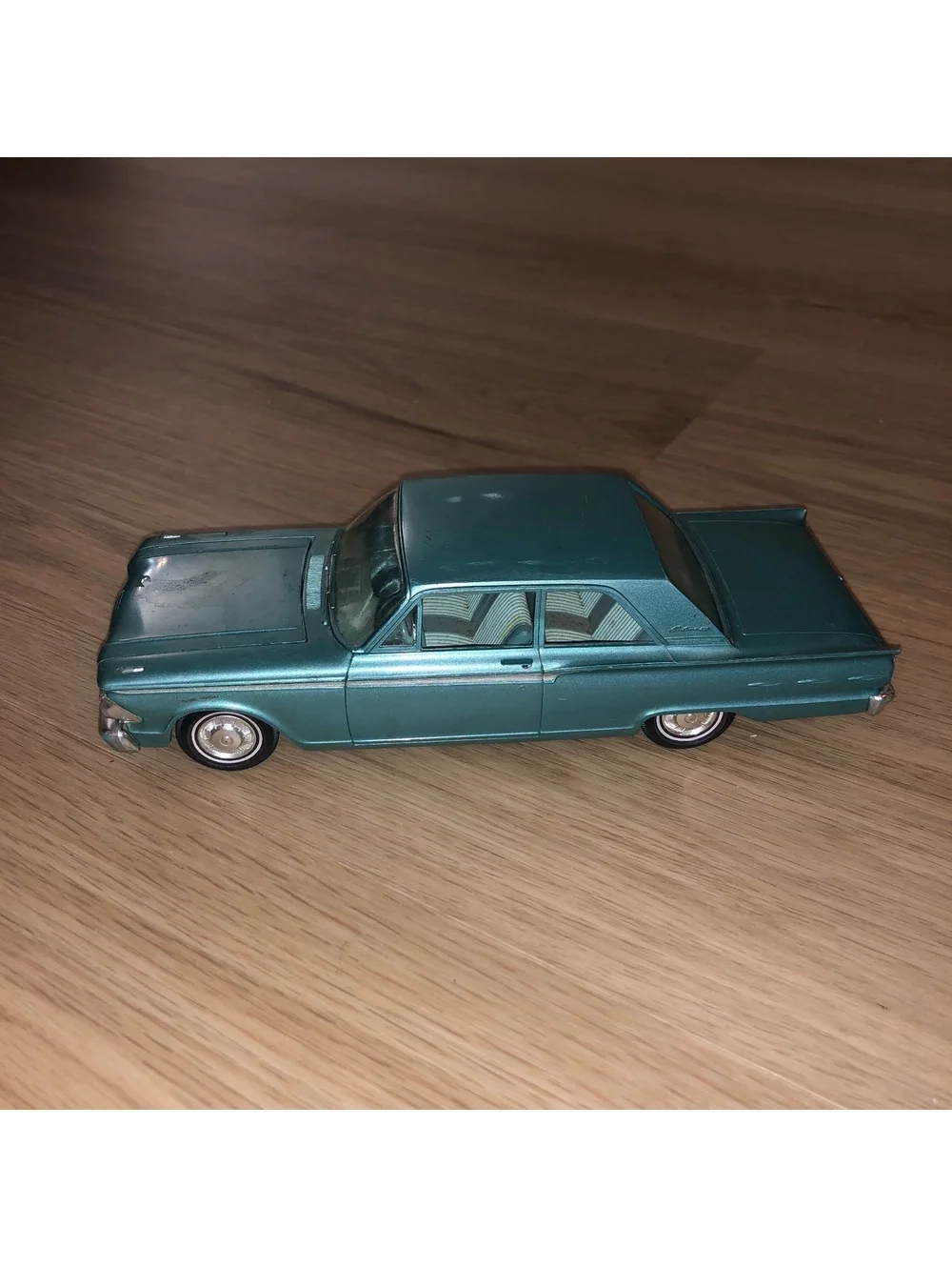 1962 FAIRLINE AMT FORD FAIRLINE 500 DEALER PROMO BLUE MINT GREEN 1/25 MODEL CAR
